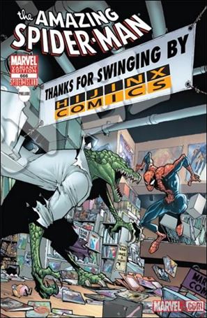 Amazing Spider-Man (1963) issue 666-SW Hijinx Comics Store Cover 