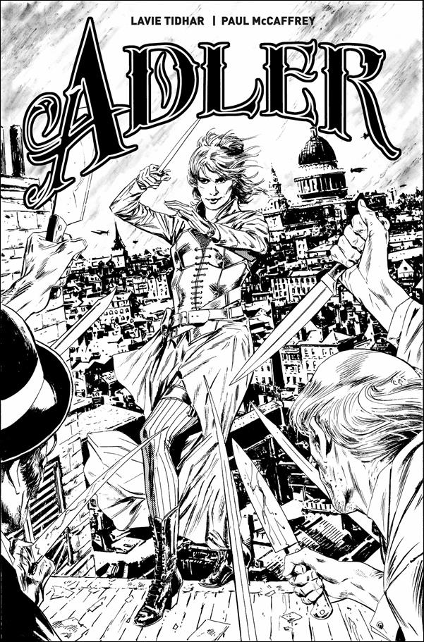 Adler issue 1-D Butch Guice B&W Cover