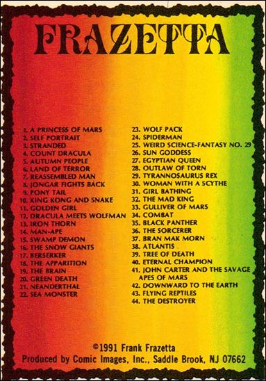 Frazetta (Base Set) card 90 Checklist