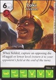 Marvel Dice Masters Avengers vs. X-Men  card 47 Loki: Trickster
