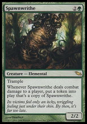 Magic the Gathering: Shadowmoor (Base Set) card 129 Spawnwrithe