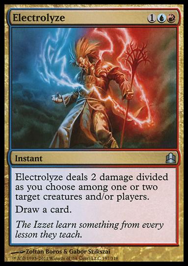 Magic the Gathering: Commander (Base Set) card 197 Electrolyze