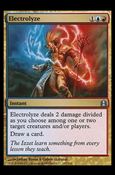 Magic the Gathering: Commander (Base Set) card 197 Electrolyze