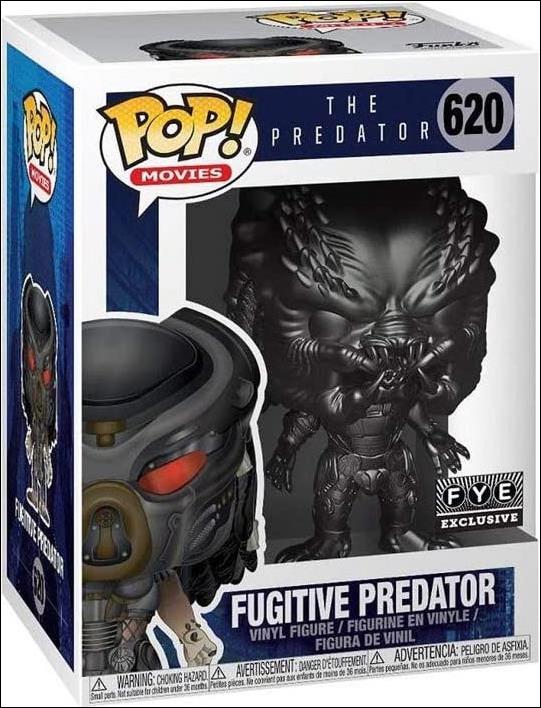 POP! Movies figure 620-C Fugitive Predator (Black Chrome) FYE Exclusive
