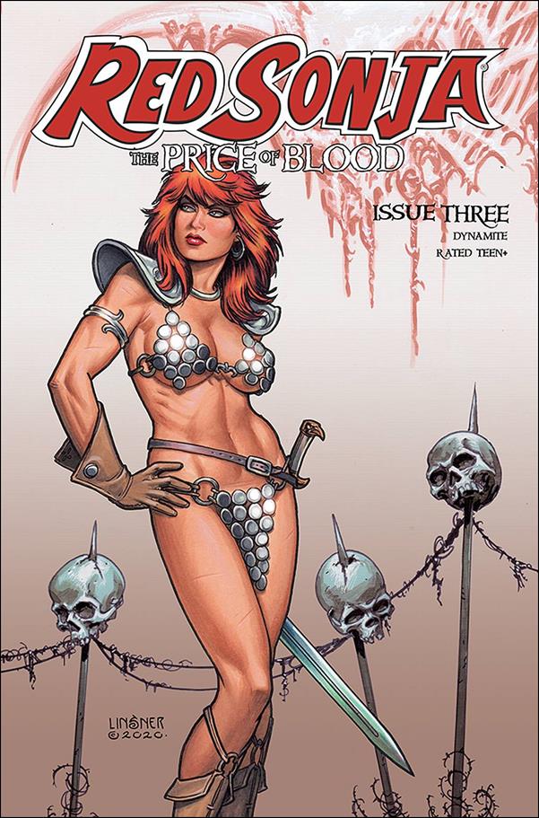 Red Sonja: Price of Blood issue 3-C Joseph Michael Linsner Cover