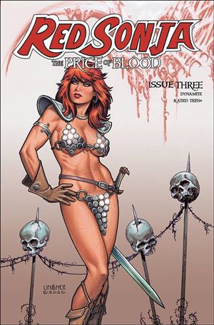 Red Sonja: Price of Blood issue 3-C Joseph Michael Linsner Cover