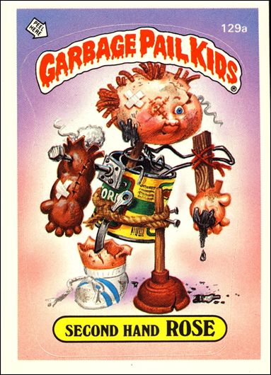 Garbage Pail Kids: Series 04 (Base Set) card 129a Second Hand Rose