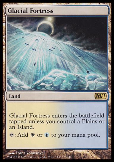 Magic the Gathering: 2011 Core Set (Base Set) card 225 Glacial Fortress