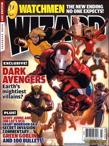 Wizard: The Magazine of Comics, Entertainment and Pop Culture issue 209-C Daniel Acuna Dark Avengers Cover