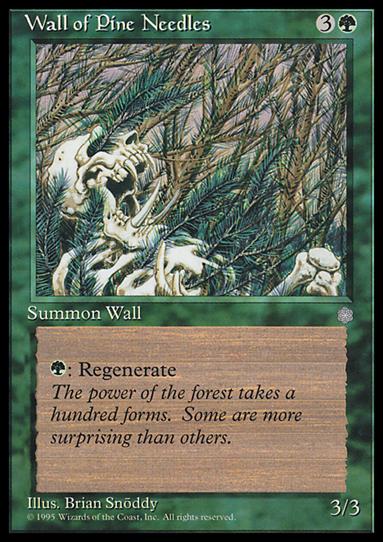 Magic the Gathering: Ice Age (Base Set) card 274 Wall of Pine Needles