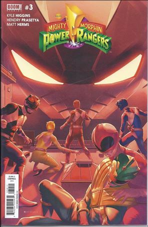 Mighty Morphin Power Rangers issue 3 Jamal Campbell Cover
