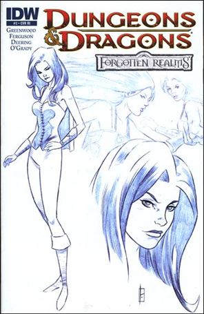Dungeons & Dragons: Forgotten Realms issue 3-C Lee Ferguson 1:10 Character Study Sketch Cover