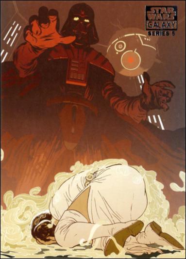 Star Wars Galaxy: Series 5 (Base Set) card 27 Vader's Brutal Interrogation