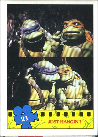Teenage Mutant Ninja Turtles Movie (Base Set) card 21 Just Hangin'!