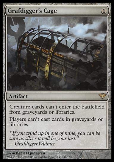 Magic the Gathering: Dark Ascension (Base Set) card 149 Grafdigger's Cage