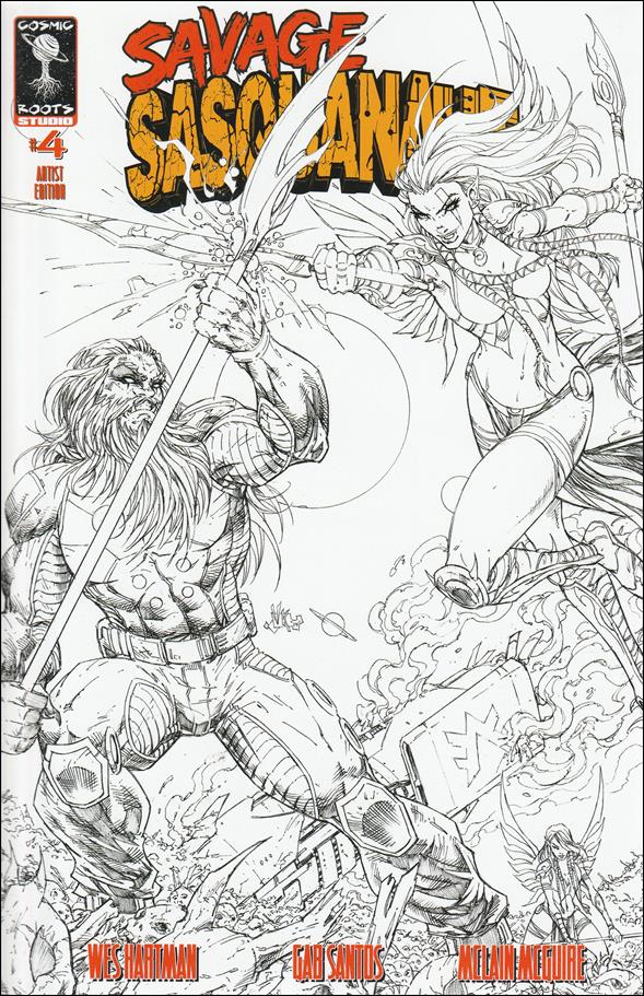 Savage Sasquanaut issue 4-E V Ken Marion Artist Edition Cover