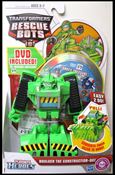 Transformers Rescue Bots (Transforming) figure 6-B Boulder the Construction-Bot with DVD