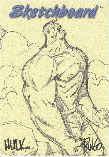 Marvel Creators Collection '98 (Sketchboard Subset) card 6-B Hulk (Yellow)