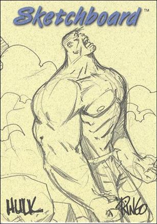 Marvel Creators Collection '98 (Sketchboard Subset) card 6-B Hulk (Yellow)