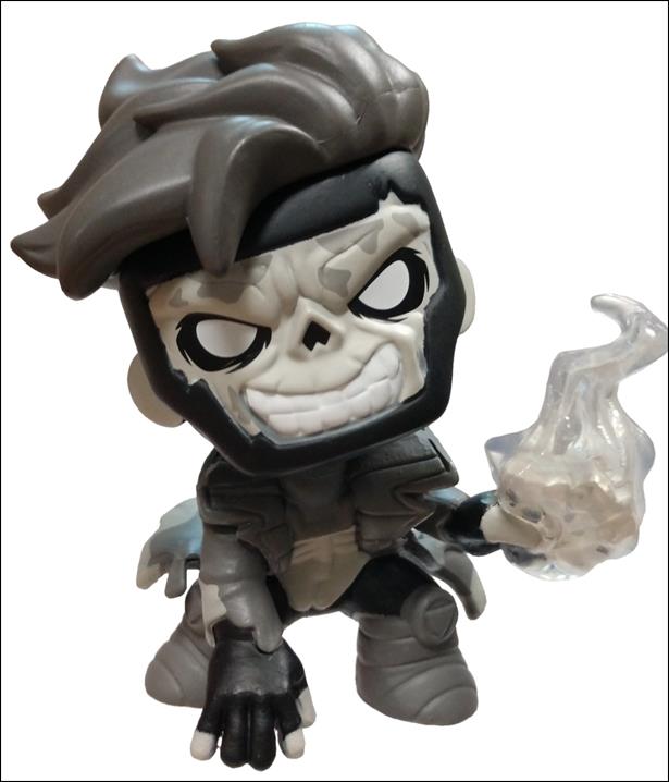 Marvel Zombies Mystery Minis figure 8-B Gambit  Black & White  1/36