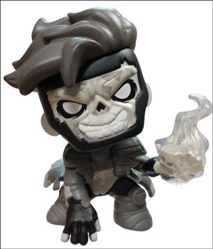 Marvel Zombies Mystery Minis figure 8-B Gambit  Black & White  1/36