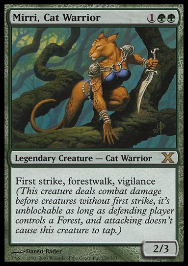 Magic the Gathering: 10th Edition (Base Set) card 279 Mirri, Cat Warrior