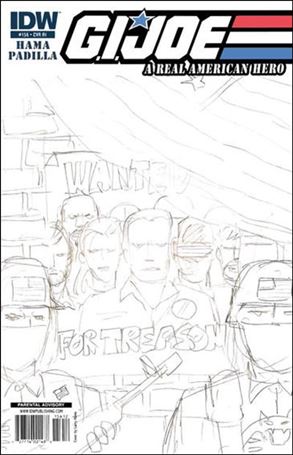 G.I. Joe: A Real American Hero issue 156-C Larry Hama 1:10 Sketch Cover