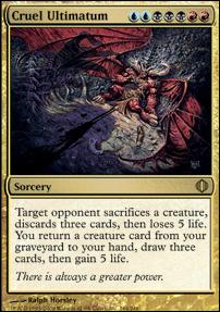 Magic the Gathering: Shards of Alara (Base Set) card 164 Cruel Ultimatum