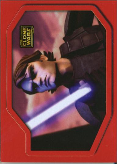Star Wars: The Clone Wars Trading Card Stickers (Die Cut Magnets Subset) card nn2
