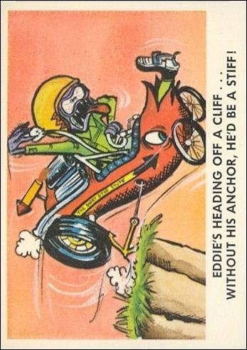 Weird-Ohs (Base Set) card 50 Eddie's Heading off a Cliff...