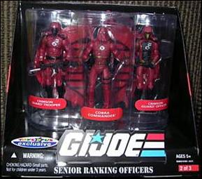 G.I. Joe 25th Anniversary Battle Packs figure 8 Crimson Guard Command 3-pack (TRU Exclusive)
