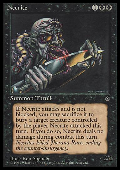 Magic the Gathering: Fallen Empires (Base Set) card 41 Necrite