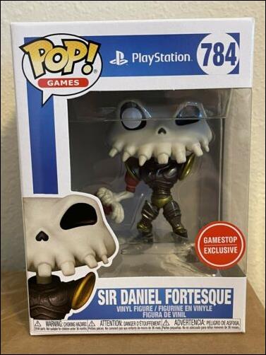 POP! Games figure 784 Sir Daniel Fortesque (Metallic Gamestop Exclusive)
