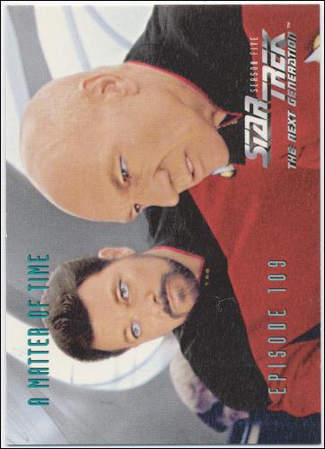 Star Trek: The Next Generation - The Episode Collection Season Five (Base Set) card 455 A Matter of Time, Episode 109B