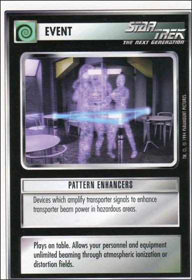 Star Trek: Premiere Unlimited (Base Set) card 86 Pattern Enhancers 
