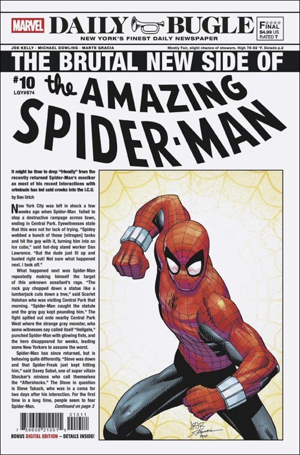 Amazing Spider-Man (2025) issue 10 John Romita Jr. Cover