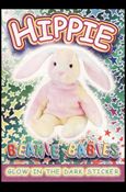 Beanie Babies Series 4 (Glow in the Dark Sticker Subset) card nn13 Hippie