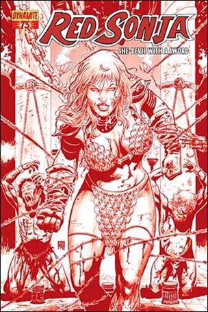 Red Sonja (2005) issue 73-B Walter Geovani Blood Red Cover 1/25