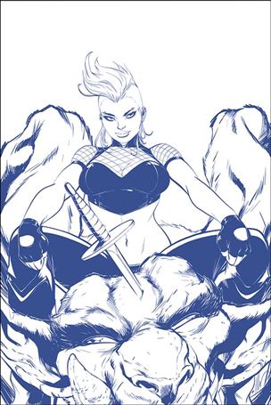 Chastity (2019) issue 2-H Ale Garza 1:21 Blue & White Virgin Cover