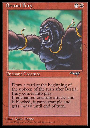 Magic the Gathering: Alliances (Base Set) card 67 Bestial Fury