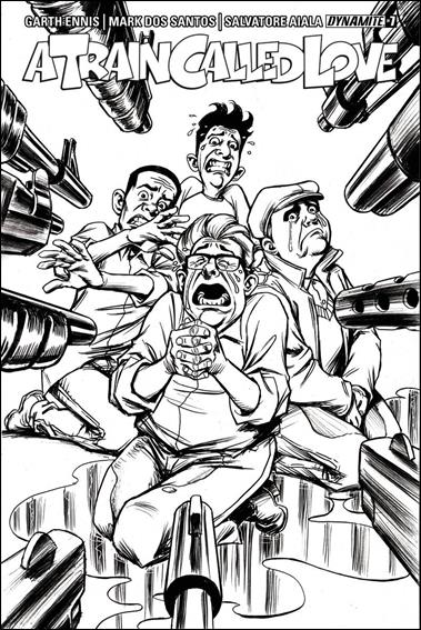 Train Called Love issue 7-B 1:10 Black & White Cover