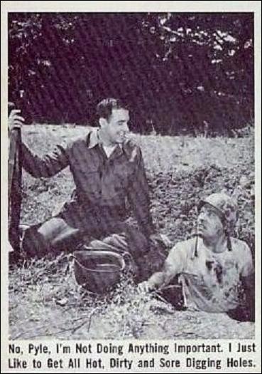 Gomer Pyle (Base Set) card 58 No, Pyle, I'm Not Doing Anything Important. I just
