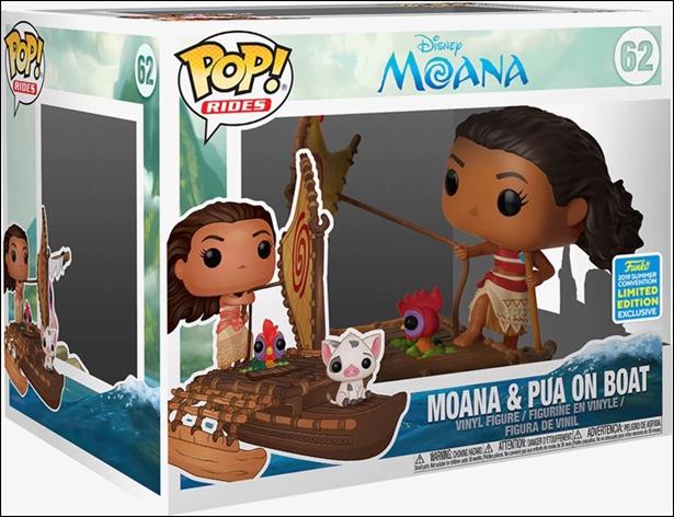 POP! Rides figure 62-B Moana & Pua on Boat Summer Convention