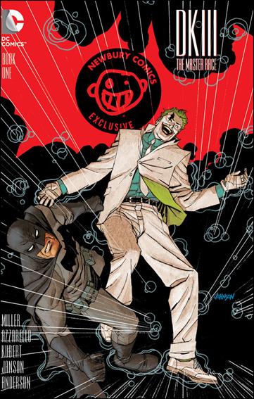 Dark Knight III: The Master Race issue 1-LG Dave Johnson Newbury Comics Store Logo Cover