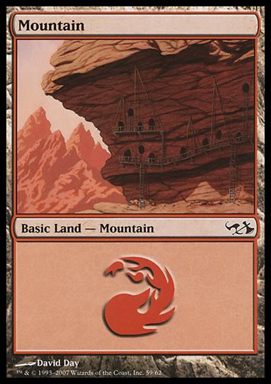 Magic the Gathering: Duel Decks: Elves vs. Goblins (Base Set) card 59 Mountain