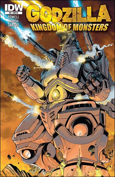 Godzilla: Kingdom of Monsters issue 8-B Matt Frank 1:10 Cover