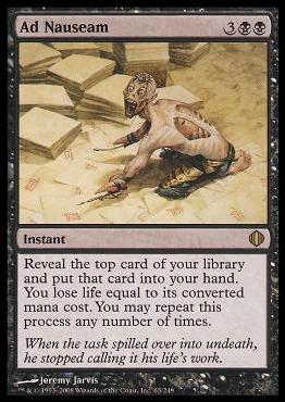 Magic the Gathering: Shards of Alara (Base Set) card 63 Ad Nauseam