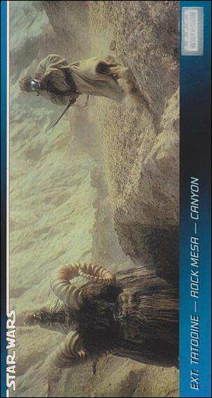 Star Wars Widevision (Base Set) card 23 Ext. Tatooine - Rock Mesa - Canyon