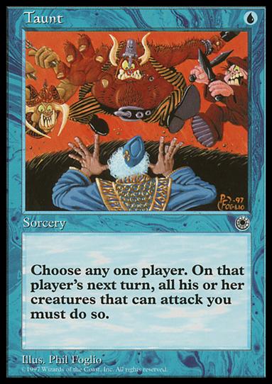 Magic the Gathering: Portal (Base Set) card 71 Taunt