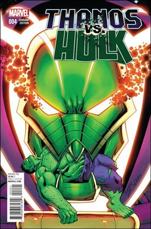 Thanos vs Hulk issue 4-B Ron Lim Cover